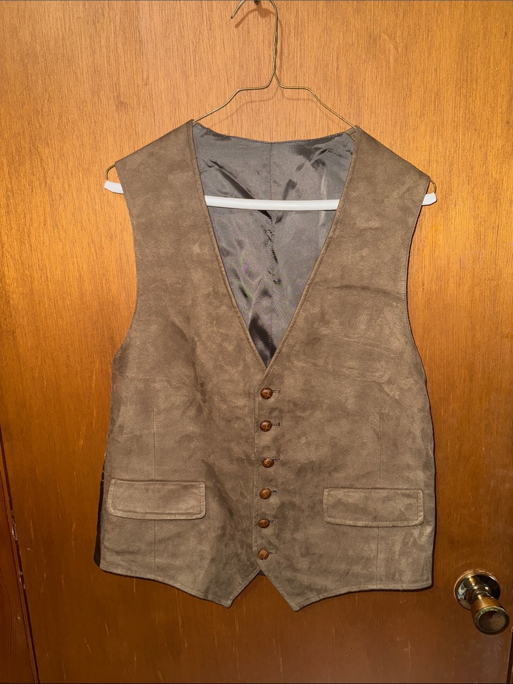 Austin Reed Brown Suede Waistcoat Vest